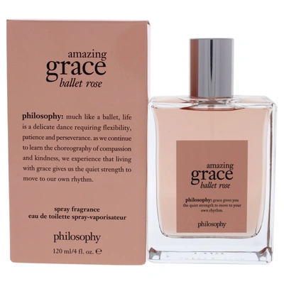Philosophy Amazing Grace Ballet Rose By  For Women - 4 oz Edt Spray In Pink
