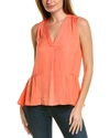 Vince Camuto Rumpled Top In Pink
