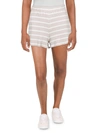 FRENCH CONNECTION WOMENS RIBBED STRIPED CASUAL SHORTS