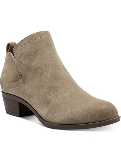 Lucky Brand Bollo Womens Suede Cut-out Booties In Multi