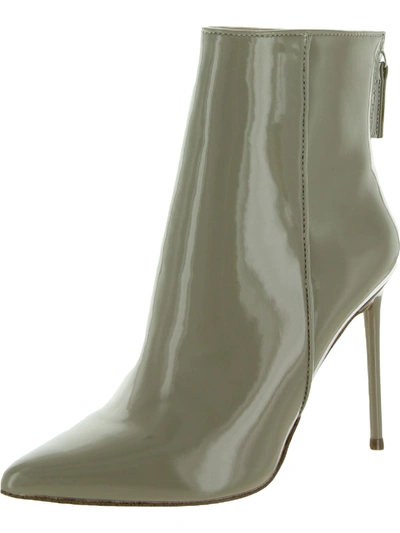 Steve Madden Valiant Womens Zipper Pointed Toe Ankle Boots In Grey