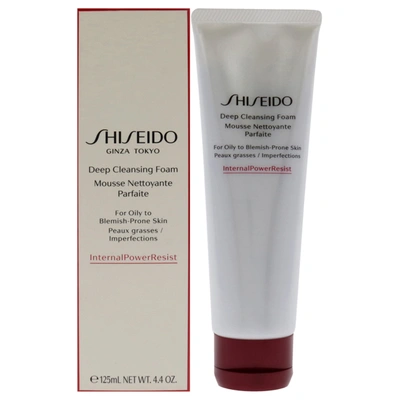 Shiseido Deep Cleansing Foam For Women 4.4 oz Cleanser In Silver