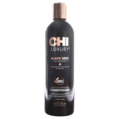 Chi Luxury Black Seed Oil Moisture Replenish Conditioner For Unisex 12 oz Conditioner In Silver