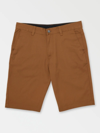 Volcom Vmonty Stretch Shorts - Golden Brown