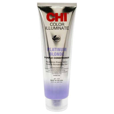 Chi Ionic Color Illuminate Conditioner - Platinum Blonde For Unisex 8.5 oz Hair Color In Purple