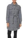 VINCE CAMUTO WOMENS HOUNDSTOOTH WARM WOOL COAT