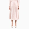 Vince Raw Edge Paneled Slip Skirt In Roselle In Multi