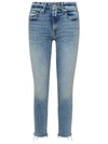 7 FOR ALL MANKIND ROXANNE LIGHT BLUE COTTON JEANS