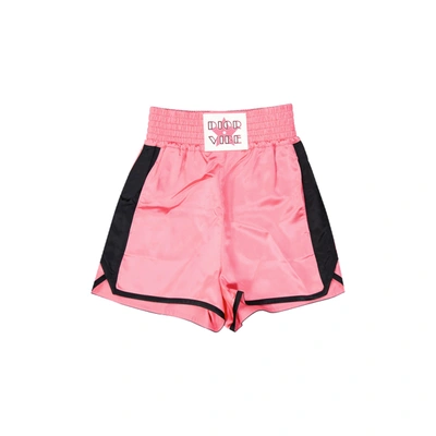 Dior Vibe Satin Shorts In Pink