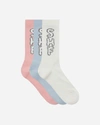 SKY HIGH FARM 3 PACK CLOUD LOGO SOCK