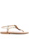 KJACQUES K.JACQUES LEMOVIS LEATHER SANDALS