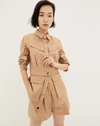 Veronica Beard Kewick Utility Jacket In Khaki