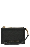 MARC JACOBS TOP ZIP LEATHER WRISTLET