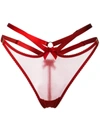 Bordelle Harness Thong In Red