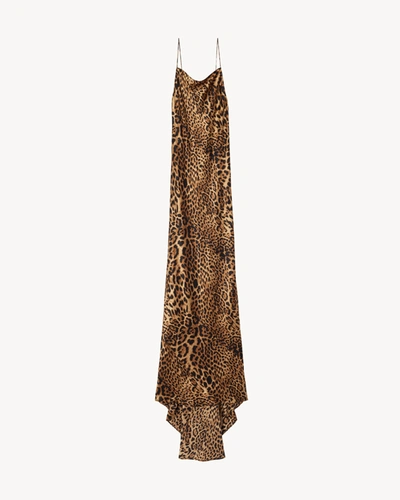 Nili Lotan Elizabeth Leopard Gown In Brown Leopard Print