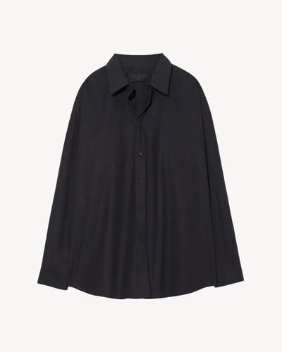 Nili Lotan Mael Oversized Shirt In Black