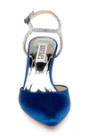 Badgley Mischka Kamilah Ankle Strap Pump In Royal Blue