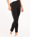 SPANX THE PERFECT PANT, ANKLE PIPED SKINNY IN BLACK