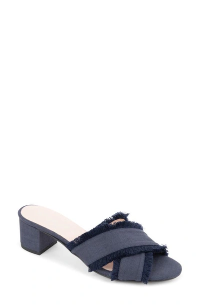 Patricia Green Kate Slide Sandal In Navy