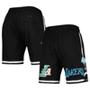 PRO STANDARD PRO STANDARD BLACK LOS ANGELES LAKERS WASHED NEON SHORTS