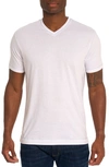 ROBERT GRAHAM ROBERT GRAHAM EASTWOOD V-NECK COTTON BLEND T-SHIRT