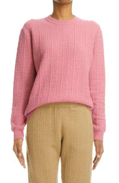 Givenchy 4g Cashmere Jumper In Pink