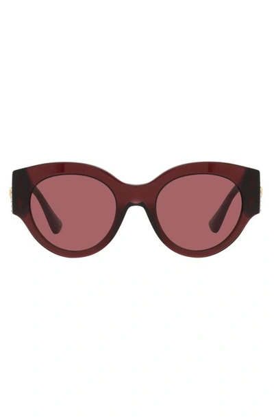Versace 52mm Cat Eye Sunglasses In Red