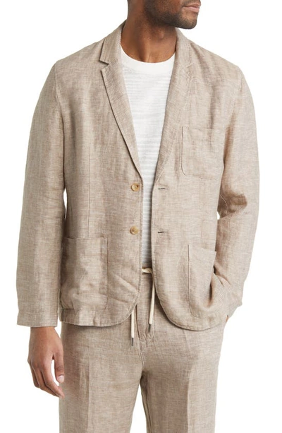 Rails Sorrento Linen Twill Sport Coat In Brown