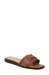 Sam Edelman Irina Slide Sandal In Rich Cognac/ Cuoio