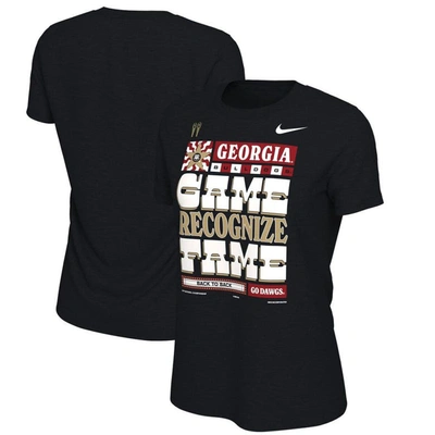 Nike Black Georgia Bulldogs College Football Playoff 2022 National Champions Locker Room T-shirt