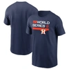 Nike Navy Houston Astros 2022 World Series Authentic Collection Dugout T-shirt In Navy