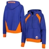 Starter Royal New York Islanders Wishbone Half-zip Hoodie In Royal