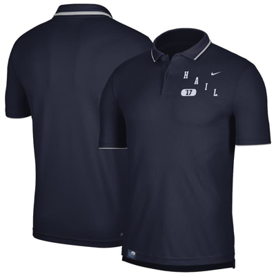 Nike Michigan  Men's Dri-fit Uv College Polo In Blue