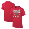 NIKE YOUTH NIKE RED GEORGIA BULLDOGS COLLEGE FOOTBALL PLAYOFF 2022 NATIONAL CHAMPIONS STAR CELEBRATION T-