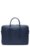 Maverick & Co. Manhattan Monochrome Leather Briefcase In Navy