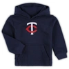 OUTERSTUFF TODDLER NAVY MINNESOTA TWINS TEAM PRIMARY LOGO FLEECE PULLOVER HOODIE