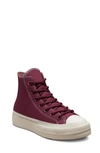 Converse Chuck Taylor® All Star® Lift Hi Sneaker In Cherry Vision/ Saddle/ Egret