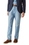 Loro Piana Men's Five-pocket Straight Leg Denim Jeans In Japanese Light Blue