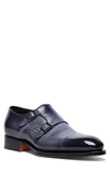 Santoni Buckled Leather Shoes In Black