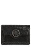 VERSACE LA MEDUSA CRYSTAL ENCRUSTED WALLET ON A CHAIN