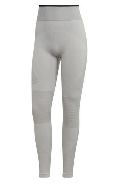 Adidas By Stella Mccartney Truestrength High-rise Leggings In Solid Grey White Black