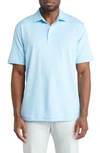 Peter Millar Solid Short Sleeve Performance Polo In Seaport Blue