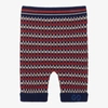 GUCCI BOYS BLUE & ORANGE KNITTED GG TROUSERS