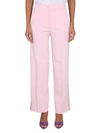 Boutique Moschino Chic Women's Pants With Button Closure In Pink