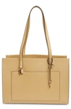 Marc Jacobs Leather Work Tote Bag In Iced Coffee
