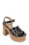 Journee Collection Tru Comfort Jania Platform Sandal In Black