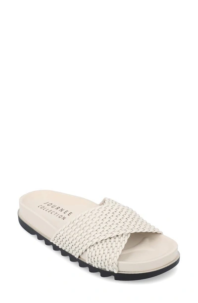Journee Collection Gretie Sandal In White