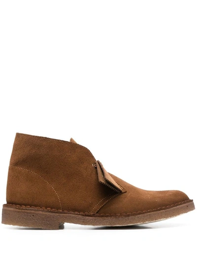 Clarks Desert Suede Ankle Boots In Brown