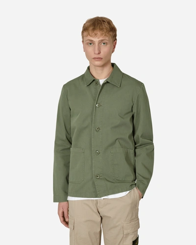 Apc Green Kerlouan Jacket In Kaf Dark Green
