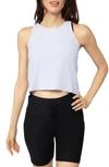 YOGALICIOUS YOGALICIOUS OVERLAPPED OPEN TIE BACK TANK TOP